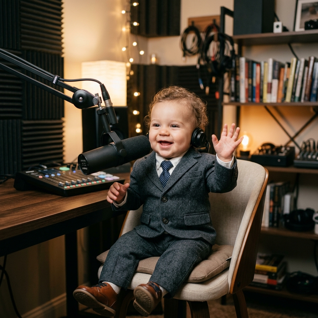 Baby podcaster
