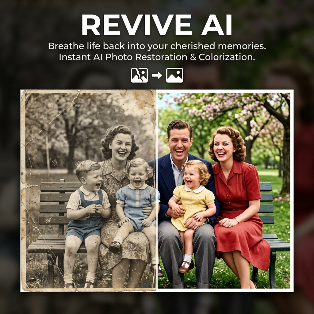 Revive AI — Restore old photos
